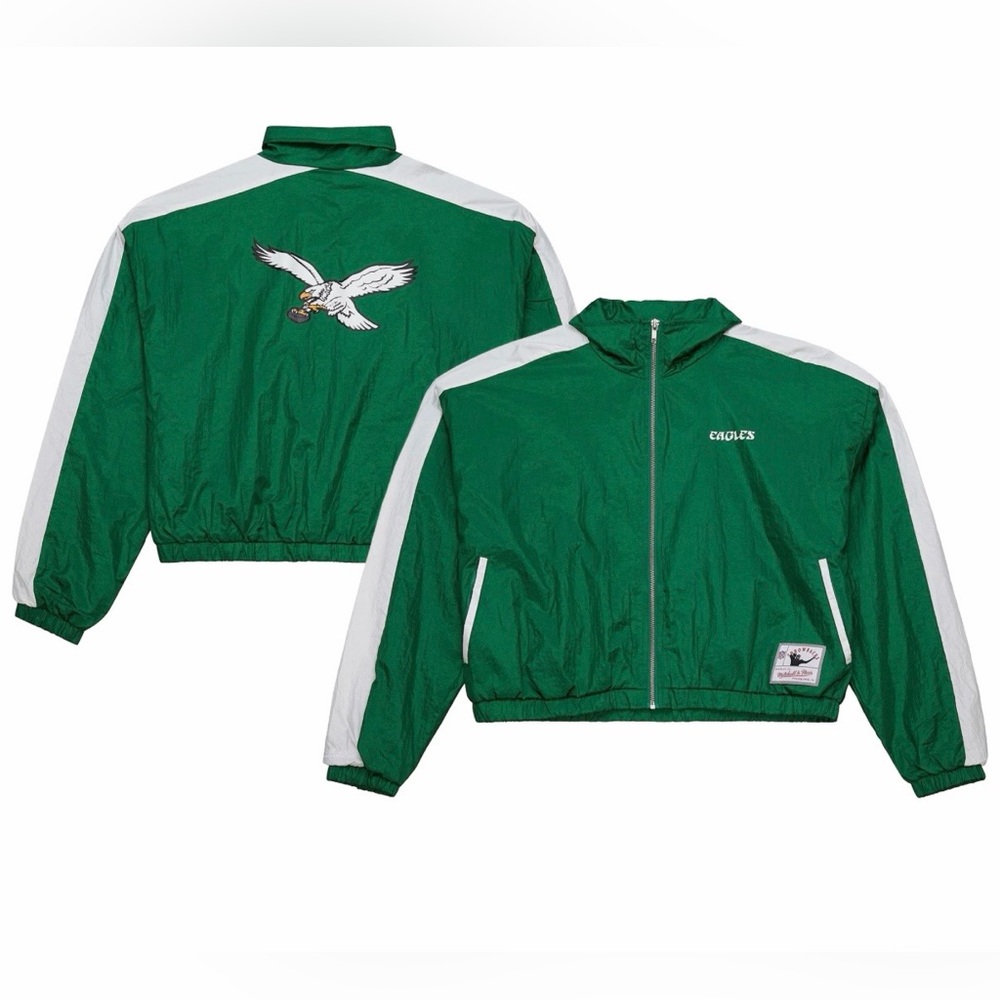 Mitchell & Ness Women's Midnight Green Philadelphia Eagles Nylon Jacket